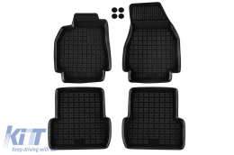 image-1-Specific rubber mats suitable for Renault Megane 2002-2009, 4-piece set, black color