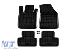 image-6-Specific rubber mats suitable for Renault Megane 2015-2022, 4-piece set, black color
