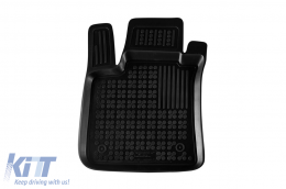 Specific rubber mats suitable for Renault Megane 2015-2022, 4-piece set, black color-image-6216105