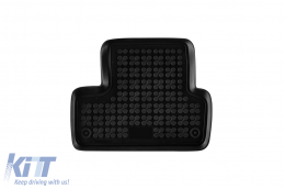 Specific rubber mats suitable for Renault Megane 2015-2022, 4-piece set, black color-image-6216107