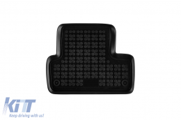 Specific rubber mats suitable for Renault Megane 2015-2022, 4-piece set, black color-image-6216108
