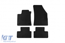 image-1-Specific rubber mats suitable for Renault Megane hatchback, wagon 2015-2022, 4-piece set, black color
