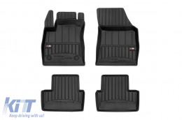 image-45-Specific rubber mats suitable for Renault Megane 2015-2022, 4-piece set, black color, with 24-month warranty