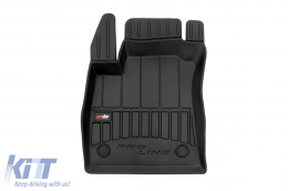 Specific rubber mats suitable for Renault Megane 2015-2022, 4-piece set, black color, with 24-month warranty-image-6222598