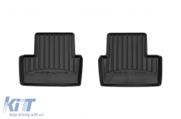 Specific rubber mats suitable for Renault Megane 2015-2022, 4-piece set, black color, with 24-month warranty-image-6222600
