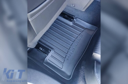 Specific rubber mats suitable for Renault Megane 2015-2022, 4-piece set, black color, with 24-month warranty-image-6222603