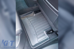 Specific rubber mats suitable for Renault Megane 2015-2022, 4-piece set, black color, with 24-month warranty-image-6222604