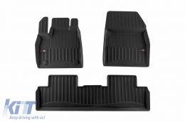 image-12-Specific rubber mats suitable for Renault Megane E-Tech after 2022, 4-piece set, black color, with 24-month warranty