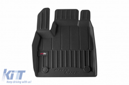 Specific rubber mats suitable for Renault Megane E-Tech after 2022, 4-piece set, black color, with 24-month warranty-image-6223781