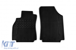 Specific rubber mats suitable for Renault Megane hatchback after 2009, 4-piece set, black color-image-6248917