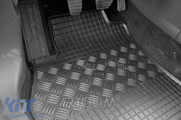 Specific rubber mats suitable for Renault Megane hatchback after 2009, 4-piece set, black color-image-6248919