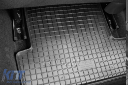 Specific rubber mats suitable for Renault Megane hatchback after 2009, 4-piece set, black color-image-6248920