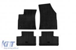 Specific rubber mats suitable for Renault Megane, Megane Grand Coupe after 2016, 4-piece set, black color - ABFMR6023667