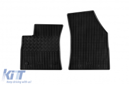 Specific rubber mats suitable for Renault Megane, Megane Grand Coupe after 2016, 4-piece set, black color-image-6249533