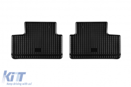 Specific rubber mats suitable for Renault Megane, Megane Grand Coupe after 2016, 4-piece set, black color-image-6249534
