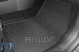 Specific rubber mats suitable for Renault Megane, Megane Grand Coupe after 2016, 4-piece set, black color-image-6249536