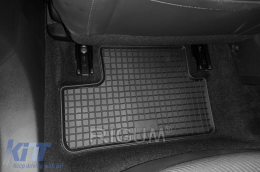 Specific rubber mats suitable for Renault Megane, Megane Grand Coupe after 2016, 4-piece set, black color-image-6249537