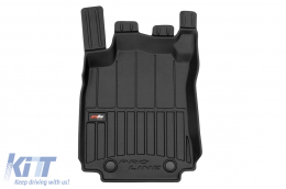 Specific rubber mats suitable for Renault Modus 2004-2012, 4-piece set, black color, with 24-month warranty-image-6222853