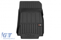 Specific rubber mats suitable for Renault Modus 2004-2012, 4-piece set, black color, with 24-month warranty-image-6222854