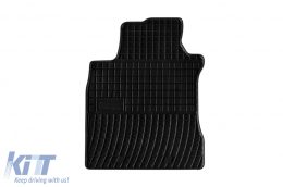 Specific rubber mats suitable for Renault Modus 2004-2012, 4-piece set, black color from Frogum El Toro series-image-6250711