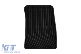 Specific rubber mats suitable for Renault Modus 2004-2012, 4-piece set, black color from Frogum El Toro series-image-6250712