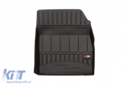 Specific rubber mats suitable for Renault Scenic, Grand Scenic 2009-2016, 3-piece set, black color, with 24-month warranty-image-6221785