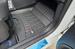 Specific rubber mats suitable for Renault Scenic, Grand Scenic 2009-2016, 3-piece set, black color, with 24-month warranty-image-6221788