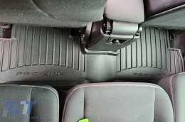 Specific rubber mats suitable for Renault Scenic, Grand Scenic 2009-2016, 3-piece set, black color, with 24-month warranty-image-6221789