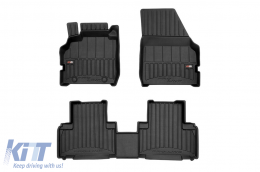 image-57-Specific rubber mats suitable for Renault Scenic 2003-2009 from Frogum 3D ProLine series, 3-piece set, black color, with 24-month warranty