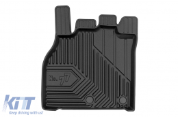 Specific rubber mats suitable for Renault Scenic, Grand Scenic 2009-2016, 3-piece set, black color-image-6226937