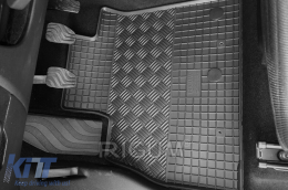 Specific rubber mats suitable for Renault Scenic, Grand Scenic after 2016, 5-piece set, black color-image-6229012