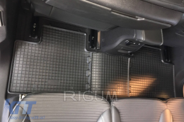 Specific rubber mats suitable for Renault Scenic, Grand Scenic after 2016, 5-piece set, black color-image-6229014