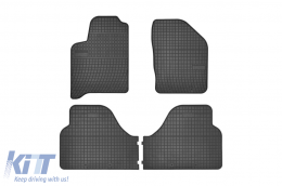 Specific rubber mats suitable for Renault Scenic 1996-2003, 4-piece set, black color - ABFMR6019427