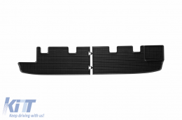 Specific rubber mats suitable for Renault Trafic after 2014, Trafic after 2021, second row without heating, 2-piece set, black color-image-6250144
