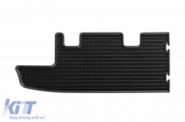 Specific rubber mats suitable for Renault Trafic after 2014, Trafic after 2021, second row without heating, 2-piece set, black color-image-6250145