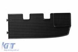 Specific rubber mats suitable for Renault Trafic after 2014, Trafic after 2021, second row without heating, 2-piece set, black color-image-6250146