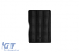Specific rubber mats suitable for Renault Trucks T after 2015, 2-piece set, black color-image-6249760