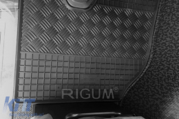 Specific rubber mats suitable for Renault Trucks T after 2015, 2-piece set, black color-image-6249761