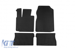 image-4-Specific rubber mats suitable for Renault Twingo 2007-2014, 4-piece set, black color