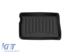 Specific rubber mats suitable for Renault Twingo II 2007-2014, 4-piece set, black color, with 24-month warranty-image-6223045