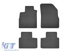 Specific rubber mats suitable for Renault Twingo 2007-2014, 4-piece set, black color from Frogum El Toro series - ABFMR6019450