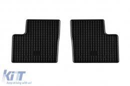 Specific rubber mats suitable for Renault Twingo, Smart Forfour after 2015, Smart Forfour EQ after 2017, 4-piece set, black color-image-6249426