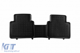Specific rubber mats suitable for Renault Zoe after 2019, 3-piece set, black color-image-6216130