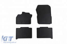 Specific rubber mats suitable for Renault Zoe after 2013, Zoe after 2019, 4-piece set, black color - ABFMR6023748