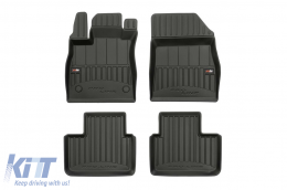 image-73-Specific rubber mats suitable for Renault Talisman after 2015, 4-piece set, black color, with 24-month warranty