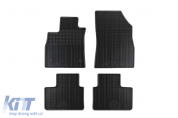 Specific rubber mats suitable for Renault Talisman after 2016, 4-piece set, black color - ABFMR6018818