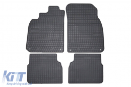 Specific rubber mats suitable for Saab 9-3 2002-2011, 4-piece set, black color from Frogum El Toro series - ABFMS6019280