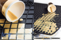 Specific rubber mats suitable for Saab 9-3 2002-2011, 4-piece set, black color from Frogum El Toro series-image-6230667