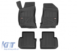 Specific rubber mats suitable for Saab 9-5 1997-2009 from Frogum 3D ProLine series, 4-piece set, black color, with 24-month warranty - ABFMS6017855