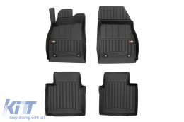 image-36-Specific rubber mats suitable for Saab 9-5 2010-2012 from Frogum 3D ProLine series, 4-piece set, black color, with 24-month warranty